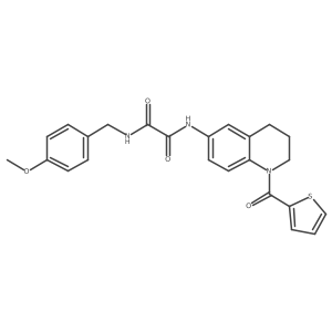 N1-(4-methoxybenzyl)-N2-(1-(thiophene-2-carbonyl)-1,2,3,4-tetrahydroquinolin-6-yl)oxalamide Structure