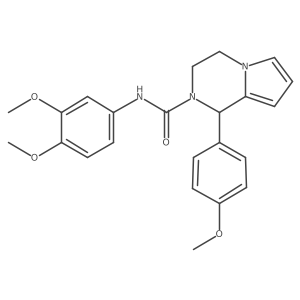 N-(3,4-dimethoxyphenyl)-1-(4-methoxyphenyl)-3,4-dihydropyrrolo[1,2-a]pyrazine-2(1H)-carboxamide结构式