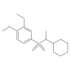 Cyclohexyl[(3-ethyl-4-methoxyphenyl)sulfonyl]methylamine结构式