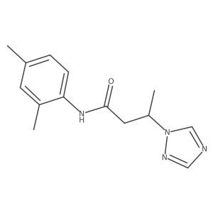 N-(2,4-dimethylphenyl)-3-(1H-1,2,4-triazol-1-yl)butanamide Structure