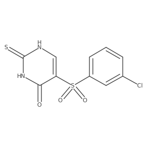 5-[(3-chlorophenyl)sulfonyl]-2-thioxo-2,3-dihydropyrimidin-4(1H)-one结构式