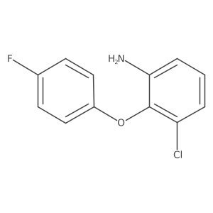 3-Chloro-2-(4-fluorophenoxy)aniline结构式