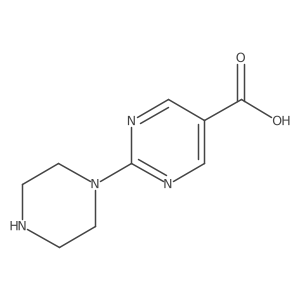 2-(Piperazin-1-yl)pyrimidine-5-carboxylic acid Structure