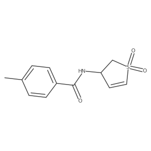 N-(1,1-dioxido-2,3-dihydrothiophen-3-yl)-4-methylbenzamide结构式