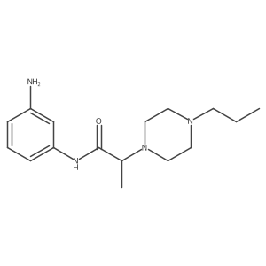 N-(3-Aminophenyl)-I+/--methyl-4-propyl-1-piperazineacetamide结构式