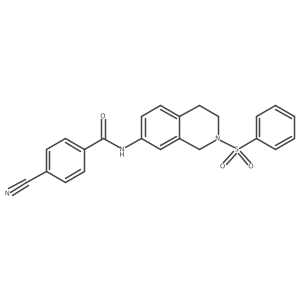 4-cyano-N-(2-(phenylsulfonyl)-1,2,3,4-tetrahydroisoquinolin-7-yl)benzamide Structure