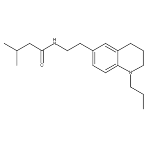 3-methyl-N-(2-(1-propyl-1,2,3,4-tetrahydroquinolin-6-yl)ethyl)butanamide结构式
