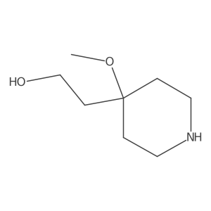 2-(4-Methoxypiperidin-4-yl)ethan-1-ol Structure