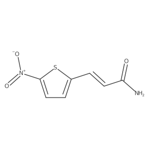3-(5-Nitro-2-thienyl)-2-propenamide结构式
