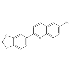6-Amino-2-(3,4-methylendioxy-phenyl)quinazoline结构式