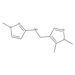 N-[(1,5-Dimethyl-1H-pyrazol-4-YL)methyl]-1-methyl-1H-pyrazol-3-amine结构式