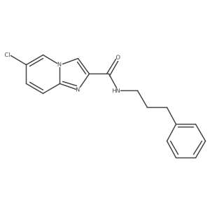 6-chloro-N-(3-phenylpropyl)imidazo[1,2-a]pyridine-2-carboxamide结构式