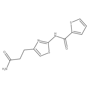 N-(4-(3-amino-3-oxopropyl)thiazol-2-yl)thiophene-2-carboxamide Structure