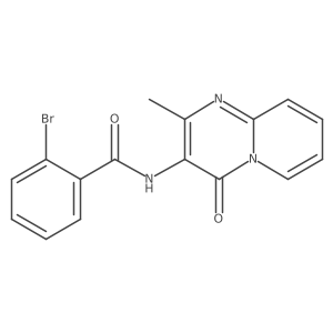 2-bromo-N-{2-methyl-4-oxo-4H-pyrido[1,2-a]pyrimidin-3-yl}benzamide结构式