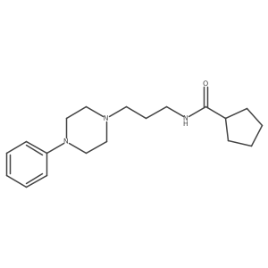 N-[3-(4-phenylpiperazin-1-yl)propyl]cyclopentanecarboxamide结构式