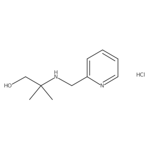 2-Methyl-2-[(2-pyridinylmethyl)amino]-1-propanol hydrochloride结构式