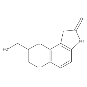 2-(hydroxymethyl)-7,9-dihydro-2H-[1,4]dioxino[2,3-e]indol-8(3H)-one Structure