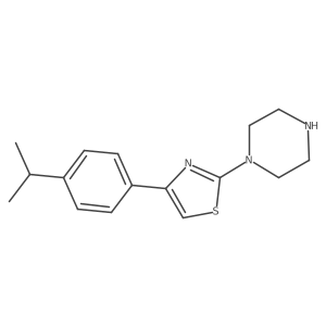 Piperazine, 1-[4-[4-(1-methylethyl)phenyl]-2-thiazolyl]-结构式