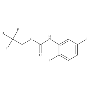 2,2,2-trifluoroethyl N-(2,5-difluorophenyl)carbamate Structure