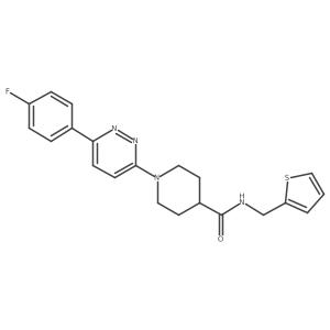 1-(6-(4-fluorophenyl)pyridazin-3-yl)-N-(thiophen-2-ylmethyl)piperidine-4-carboxamide Structure
