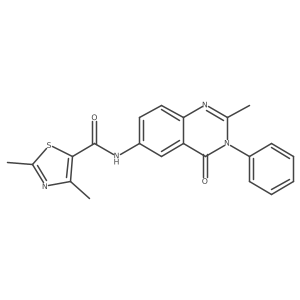 2,4-dimethyl-N-(2-methyl-4-oxo-3-phenyl-3,4-dihydroquinazolin-6-yl)thiazole-5-carboxamide Structure