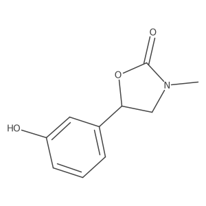 5-(3-Hydroxyphenyl)-3-methyl-1,3-oxazolidin-2-one结构式