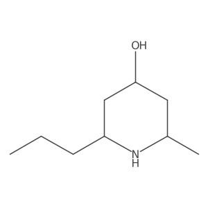 (2R,4S,6S)-2-Methyl-6-propyl-4-piperidinol结构式