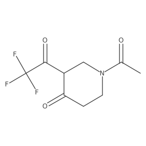 1-Acetyl-3-(trifluoroacetyl)piperidin-4-one结构式