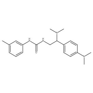 3-[2-(Dimethylamino)-2-[4-(dimethylamino)phenyl]ethyl]-1-(3-methylphenyl)urea结构式