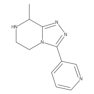 8-Methyl-3-pyridin-3-yl-5,6,7,8-tetrahydro-[1,2,4]triazolo[4,3-a]pyrazine结构式