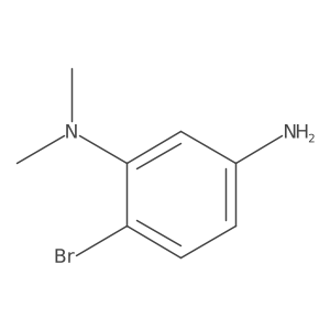 6-bromo-N1,N1-dimethylbenzene-1,3-diamine结构式