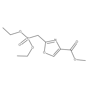 Methyl 2-{[bis(ethyloxy)phosphoryl]methyl}-1,3-oxazole-4-carboxylate Structure