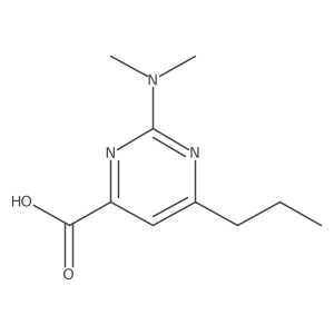 2-Dimethylamino-6-propyl-pyrimidine-4-carboxylic acid Structure