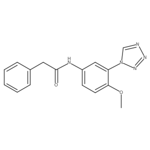 N-[4-methoxy-3-(1H-tetrazol-1-yl)phenyl]-2-phenylacetamide Structure