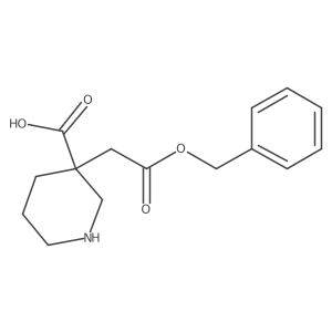 3-(2-Oxo-2-phenylmethoxyethyl)piperidine-3-carboxylic acid结构式