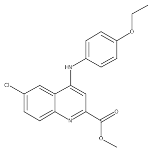 Methyl 6-chloro-4-[(4-ethoxyphenyl)amino]quinoline-2-carboxylate Structure