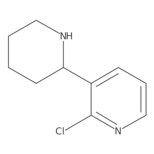 (S)-2-Chloro-3-(piperidin-2-yl)pyridine Structure