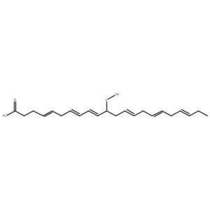 (4Z,7Z,9E,13Z,16Z,19Z)-11-Hydroperoxydocosahexaenoic acid Structure
