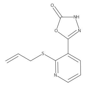 5-[2-(Allylthio)pyridin-3-yl]-1,3,4-oxadiazol-2(3H)-one Structure