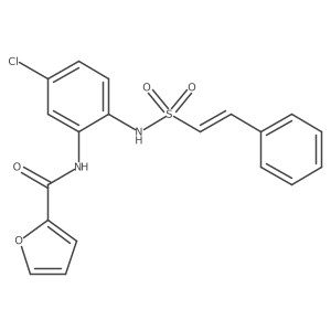 N-[5-chloro-2-(2-phenylethenesulfonamido)phenyl]furan-2-carboxamide Structure