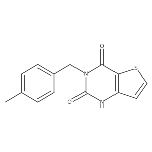 3-(4-methylbenzyl)thieno[3,2-d]pyrimidine-2,4(1H,3H)-dione结构式