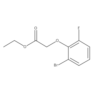 Ethyl 2-(2-bromo-6-fluorophenoxy)acetate结构式