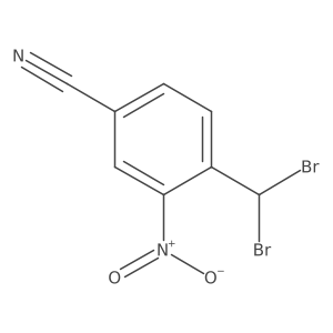 4-(Dibromomethyl)-3-nitrobenzonitrile Structure