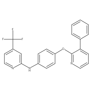 N-[4-(3-phenylpyridin-2-yl)oxyphenyl]-4-(trifluoromethyl)pyridin-2-amine Structure
