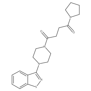 1-[4-(1,2-Benzothiazol-3-yl)piperazin-1-yl]-4-(pyrrolidin-1-yl)butane-1,4-dione Structure