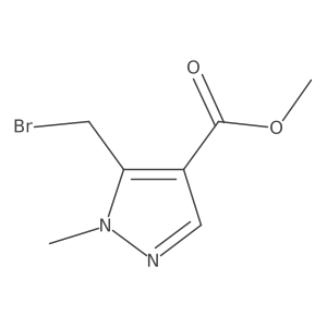 Methyl 5-(bromomethyl)-1-methylpyrazole-4-carboxylate Structure