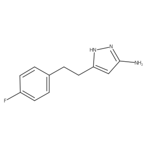 5-[2-(4-fluorophenyl)ethyl]-1H-pyrazol-3-amine Structure
