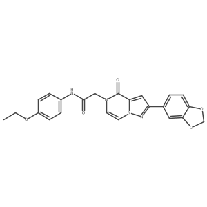 2-[2-(1,3-benzodioxol-5-yl)-4-oxopyrazolo[1,5-a]pyrazin-5(4H)-yl]-N-(4-ethoxyphenyl)acetamide Structure