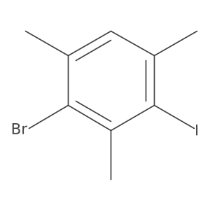 2-Bromo-4-iodo-1,3,5-trimethylbenzene结构式