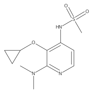 N-(3-Cyclopropoxy-2-(dimethylamino)pyridin-4-YL)methanesulfonamide结构式